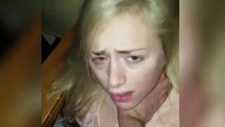 Beautiful white girl punched and fucked by her boyfriend.
